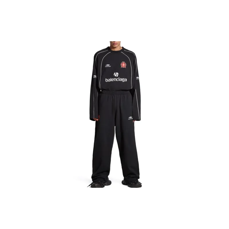 Balenciaga Knitted Sweatpants Loose Fit Unisex Black-2
