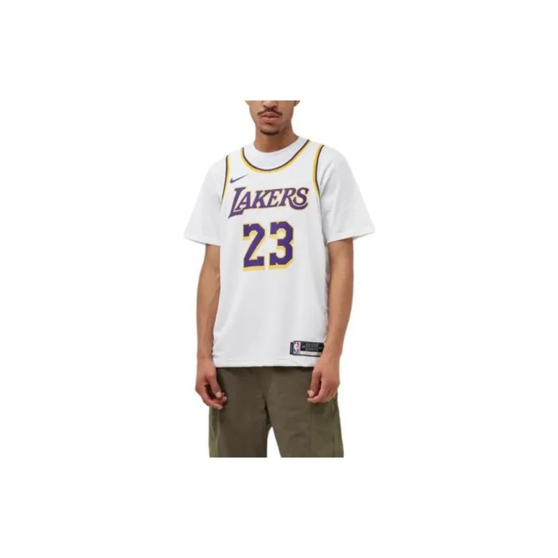 Nike Nike X NBA Basketball Jerseys Men's White-5