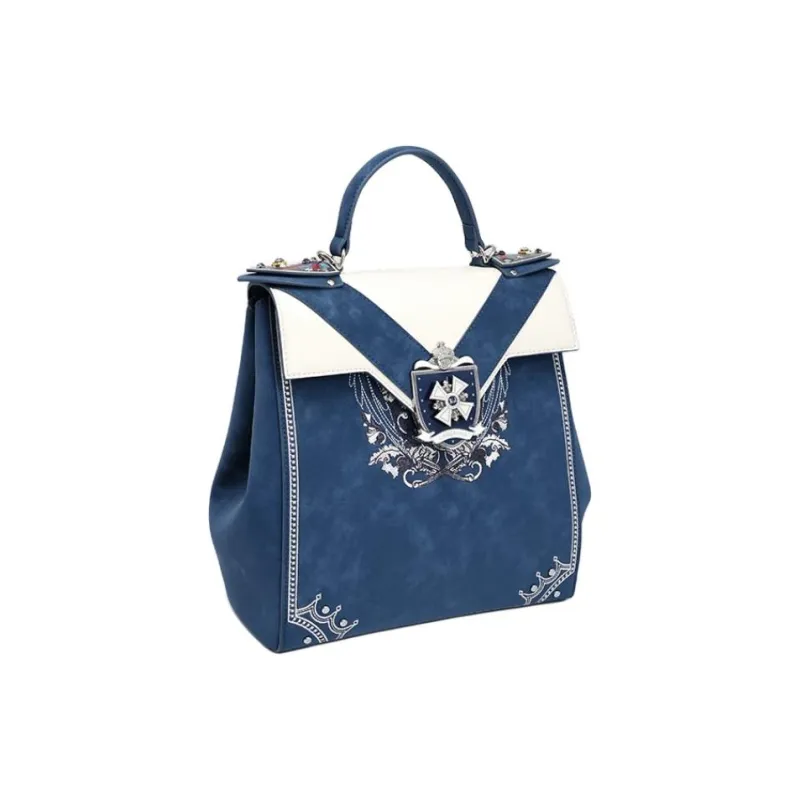 Anthracene Cow Leather Backpack Regular Women's Multicolor-2