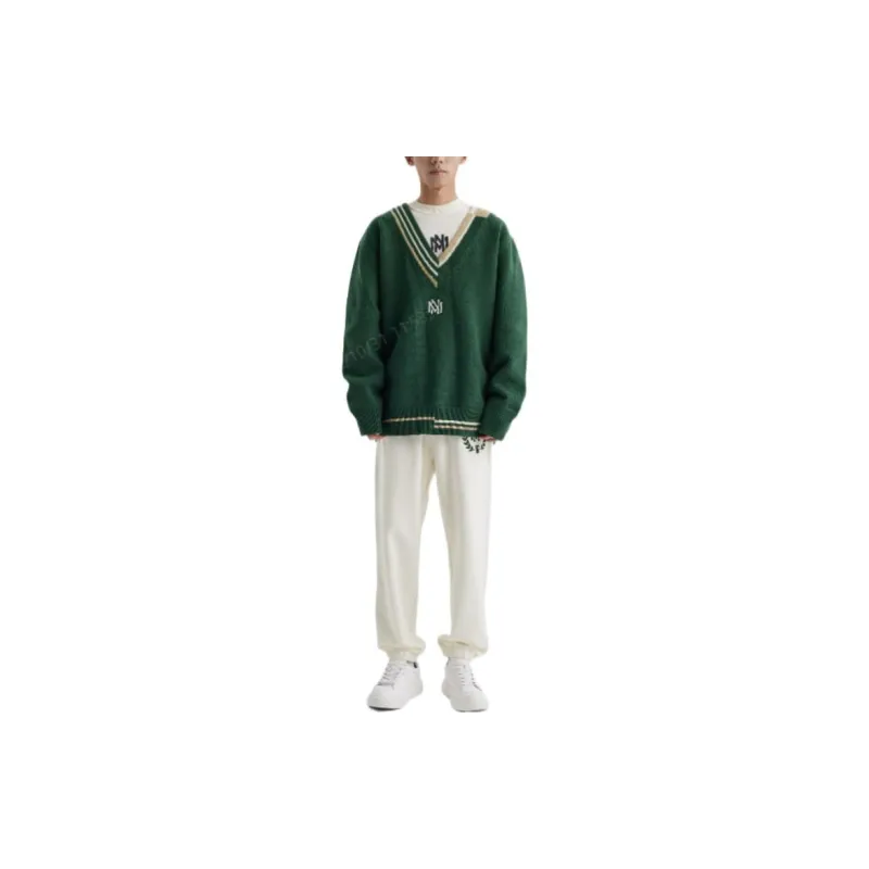 Mitchell Ness Sweaters Unisex Green-3
