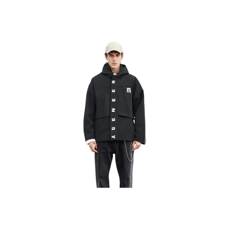 LiNing x MANWEI LIANMINGKUAN Jackets Coats Men's Black-6