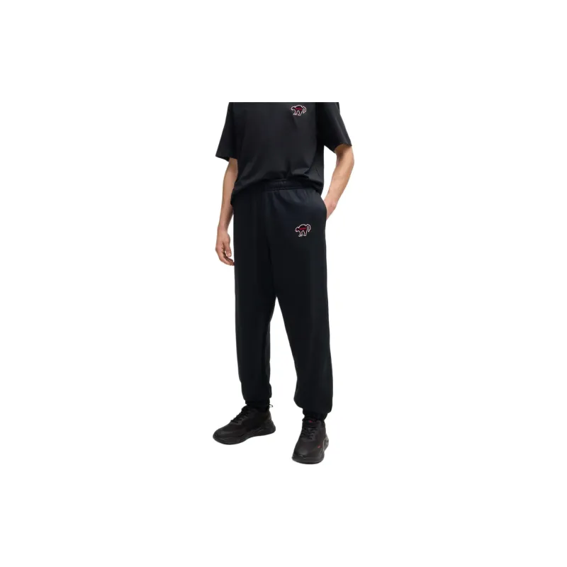 HUGO BOSS Knitted Sweatpants Men's Black-3
