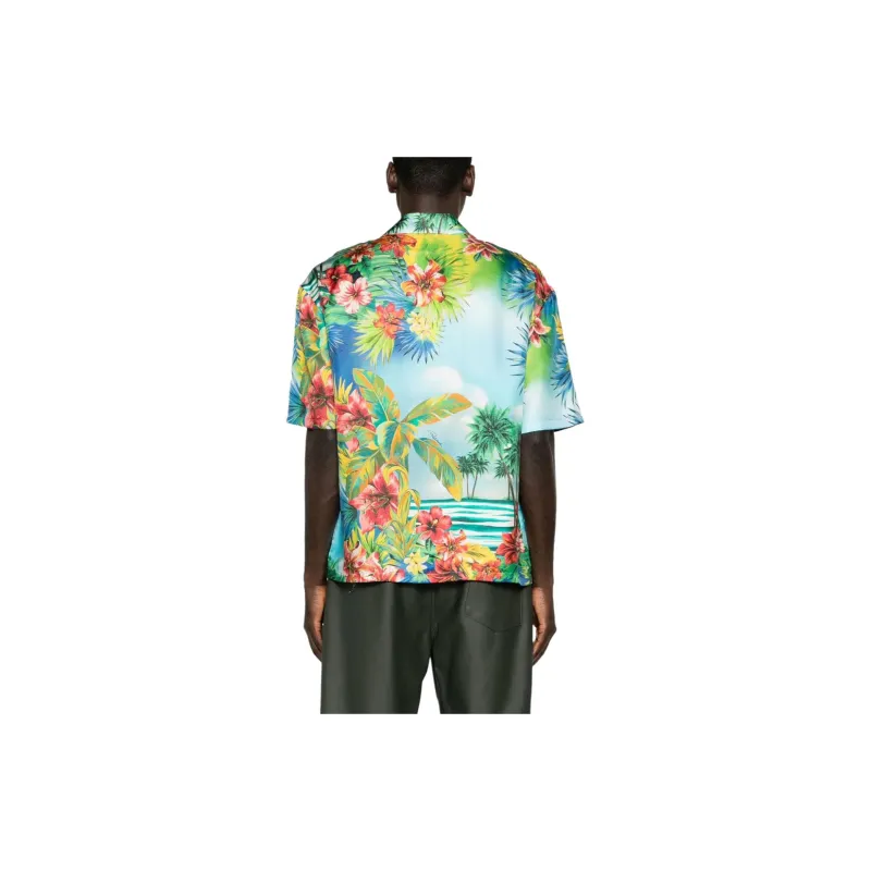 Roberto Cavalli Floral print Silk Shirt-2