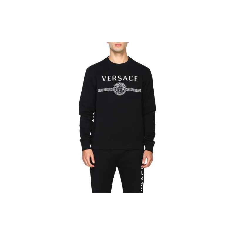 VERSACE Medusa Logo Print Sweatshirt-4