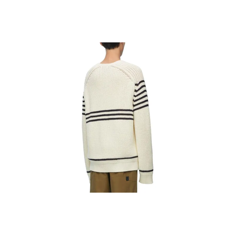 LOEWE Stripe Pattern Intarsia Crewneck Jumper-2