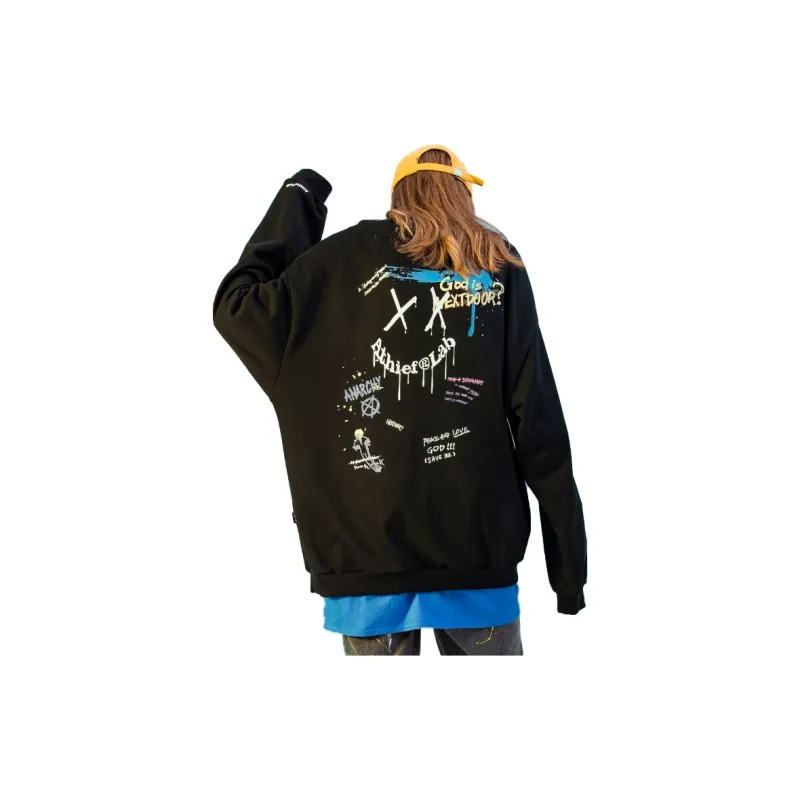 Athief Crew Neck Loose Fit Sweatshirt Unisex-3