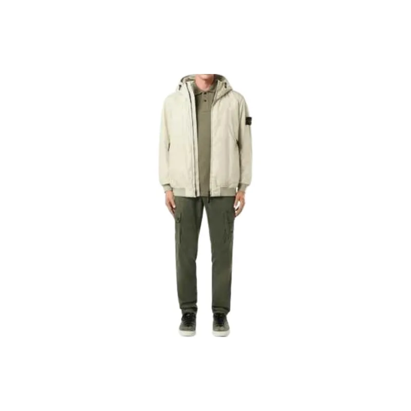 STONE ISLAND Zip Up Hooded Jacket-3