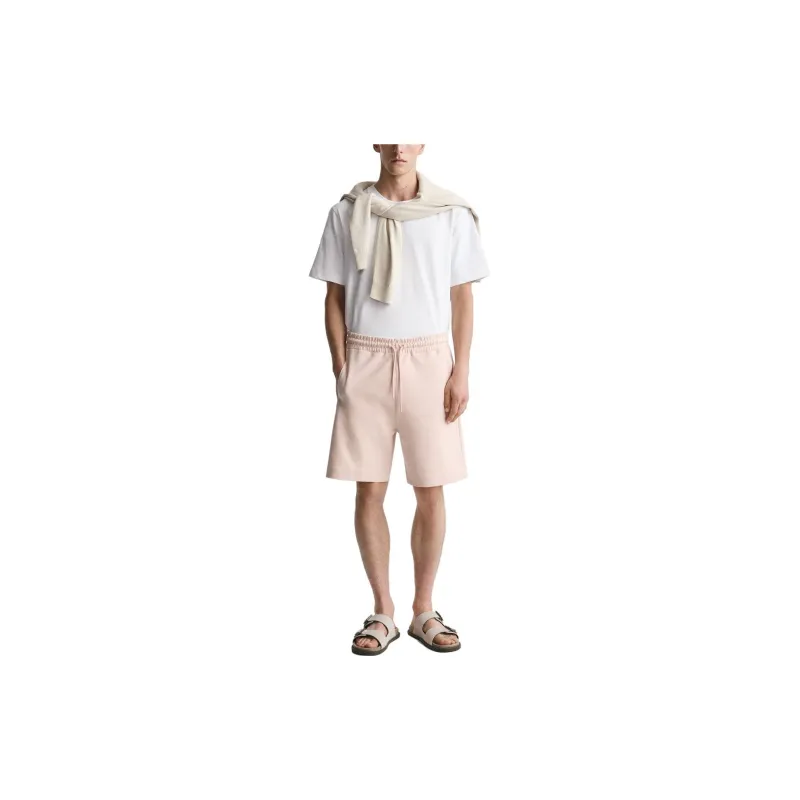 ZARA Casual Shorts Men Light Pink Red-2