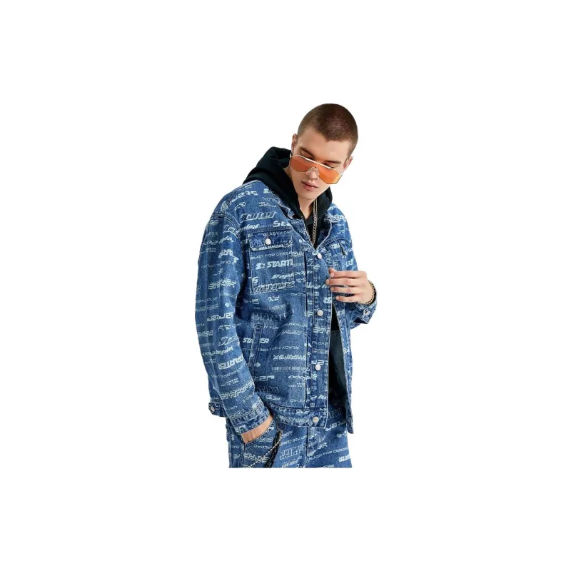 STARTER Jackets Unisex Denim Blue-3