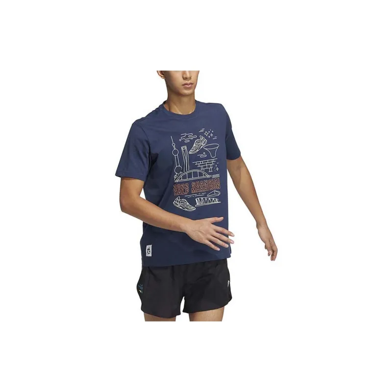 Adidas T Shirts Men Dark Blue-1
