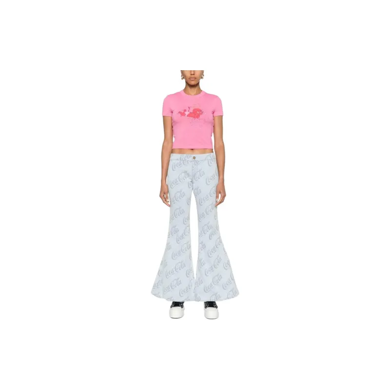ERL X Coca Cola Jacquard Flared Jeans-1