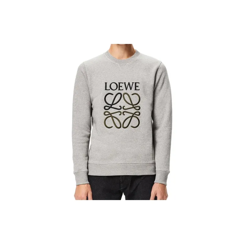 LOEWE Anagram Embroidered Sweatshirt-2