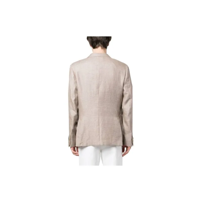 Zzegna SS23 Business Suits Coats Men's Beige-3