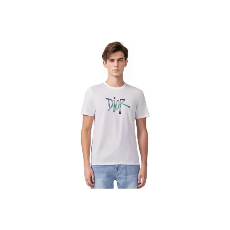 DIOR T Shirts Men White-4