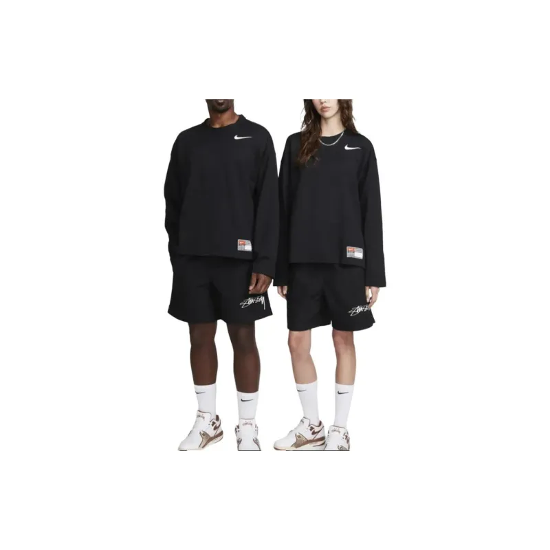 Nike Nike X Stussy Co branded FW23 T Shirt Asia Version Unisex Black-4