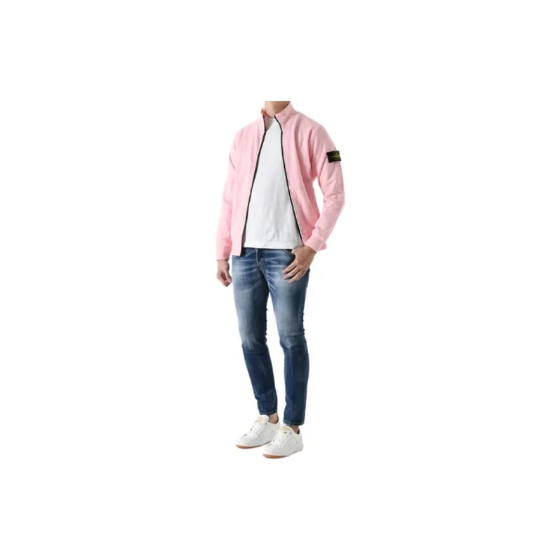 STONE ISLAND Jackets Coats Men's Pink-3