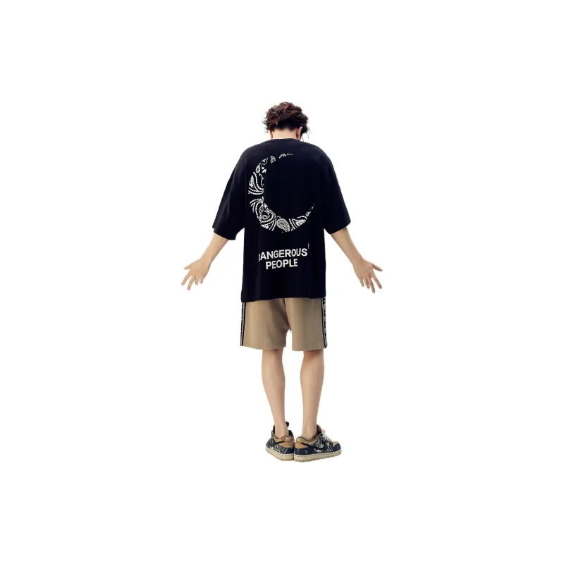 DANGEROUSPEOPLE Drop Shoulder Sleeve T-Shirt Unisex-9