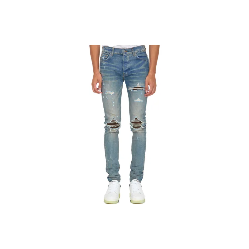 AMIRI MX1 Suede Skinny Jeans-1