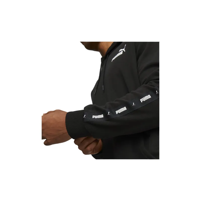 PUMA Essential+ Sweat À Capuche Tape Homme Sweatshirt Men's Black-5