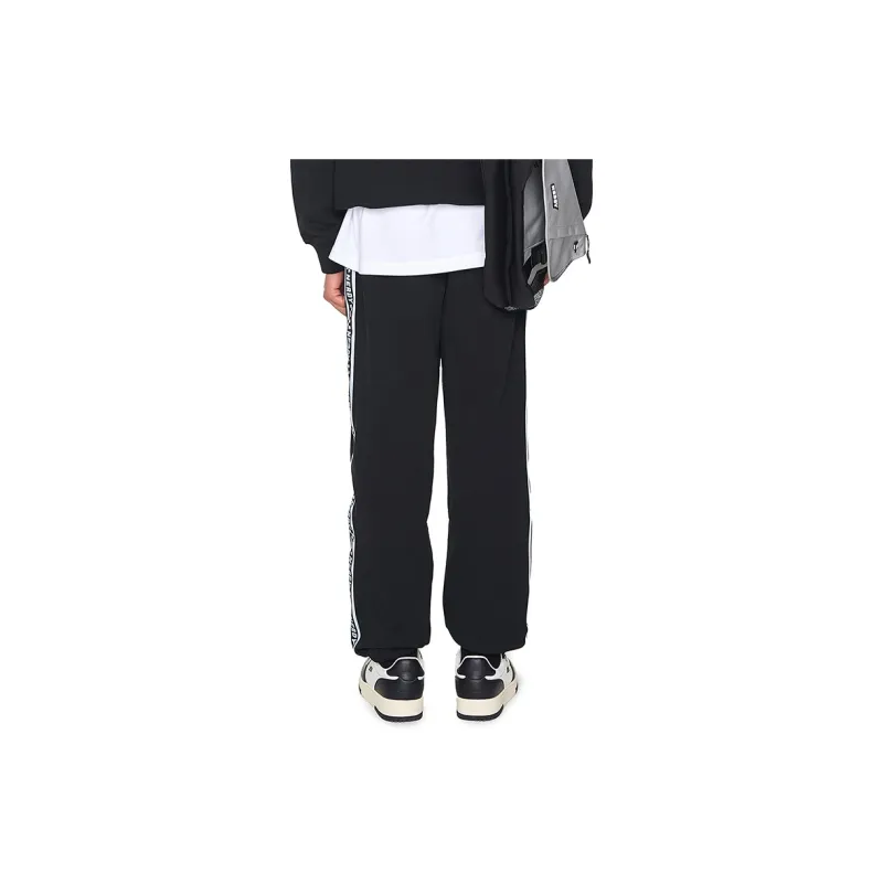 Nerdy Knitted Sweatpants Unisex Black-3