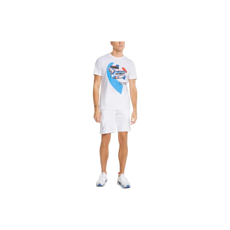 PUMA Bmw Mms Sports Shorts Men White-2