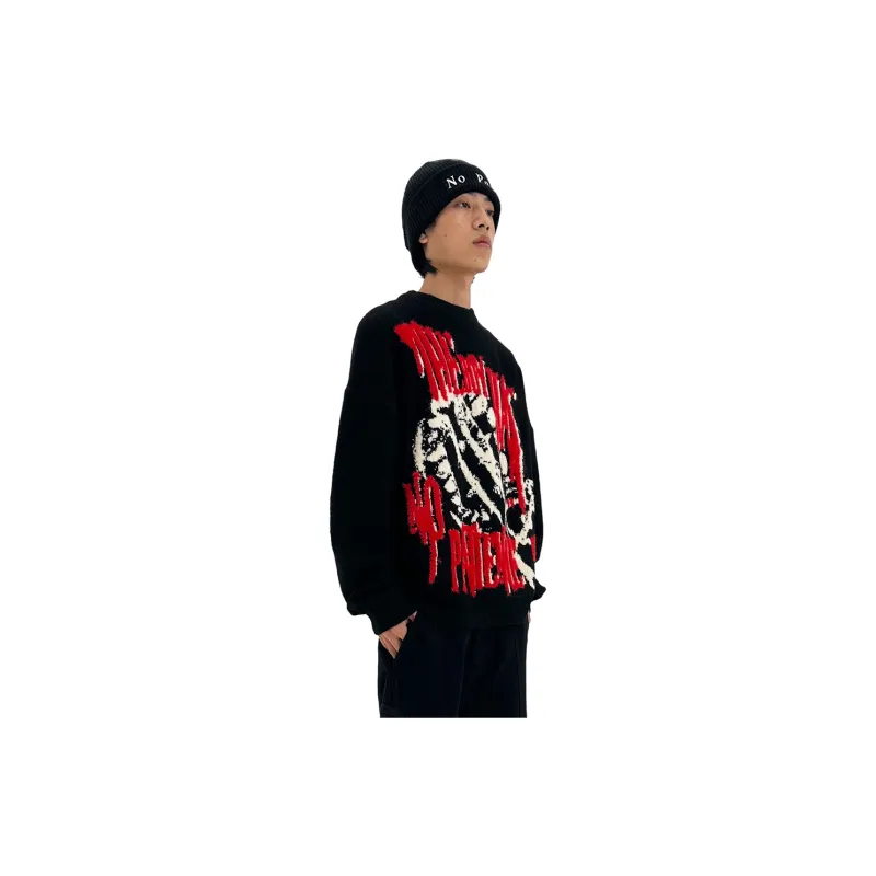 WHOOSIS Meteor Hammer Pattern Unisex Sweater-4