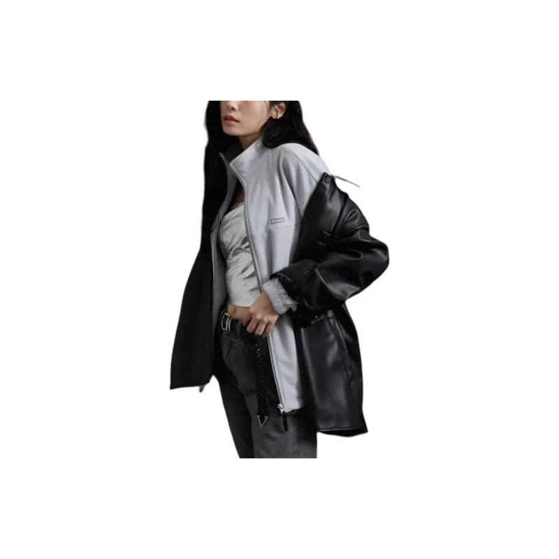 COVERNAT Leather Jackets Unisex Black-4