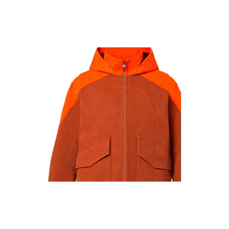 LOUIS VUITTON Monogram Hooded Denim Jacket-4