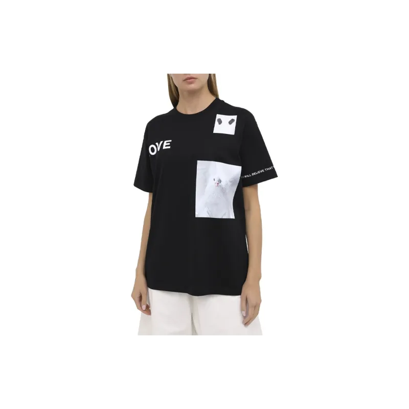 Burberry T Shirts Unisex Black-1