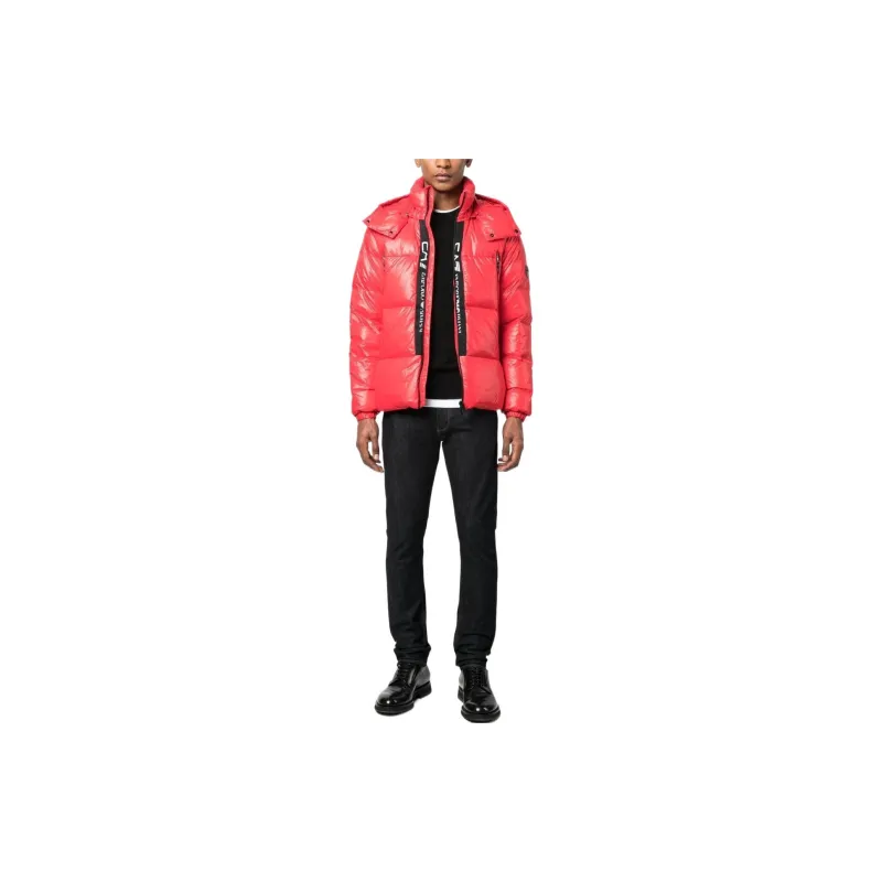 EMPORIO ARMANI EA7 Down Jackets Men Red-1