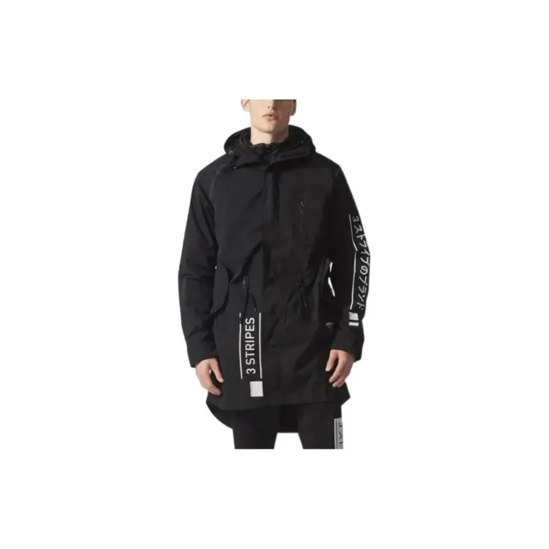 Adidas Originals Trench Coats Men Black-4