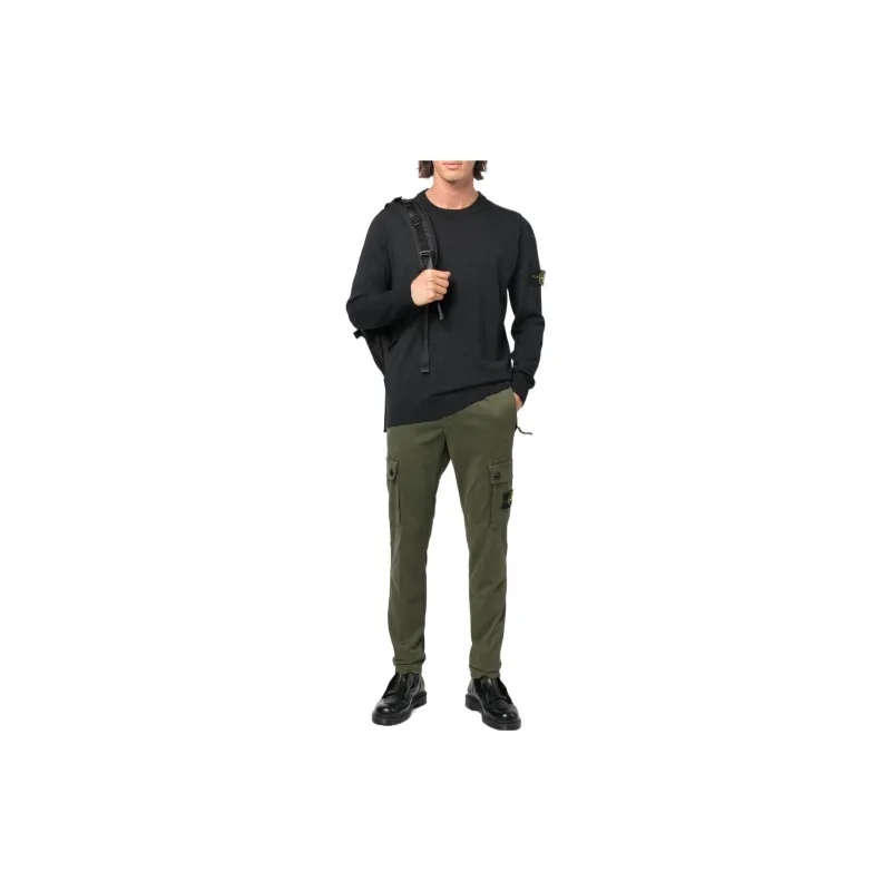 STONE ISLAND Casual Pants Men Army Green-1
