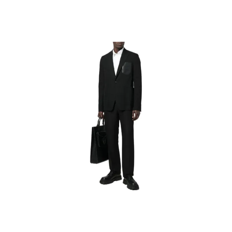 Alexander McQueen Chest Pocket SIngle Breasted Blazer-1