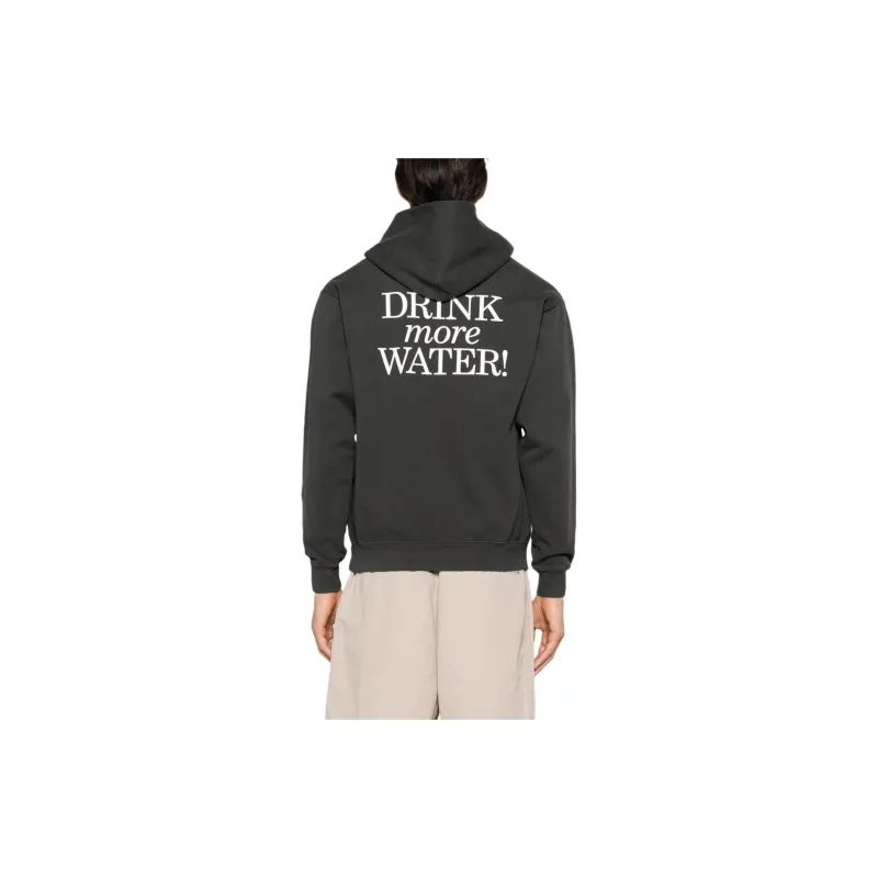 SPORTY & RICH New Drink More Water Cotton Hoodie-3