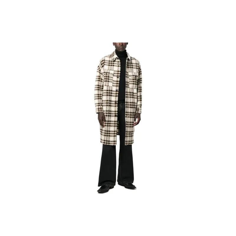 ISABEL MARANT Kotajot Checked Single-breasted Coat-1