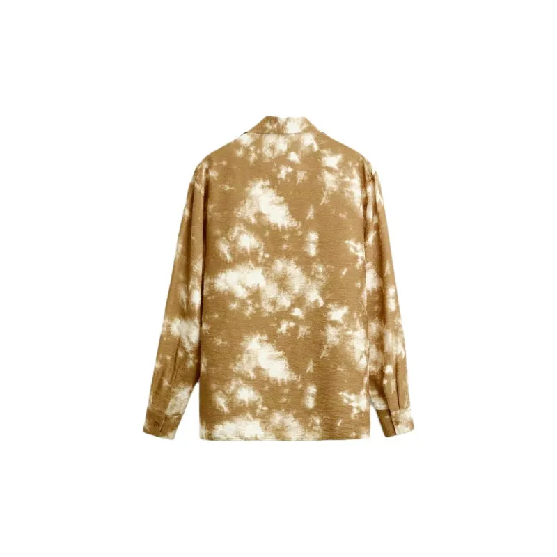 ZARA Shirts Men Camel/White-1