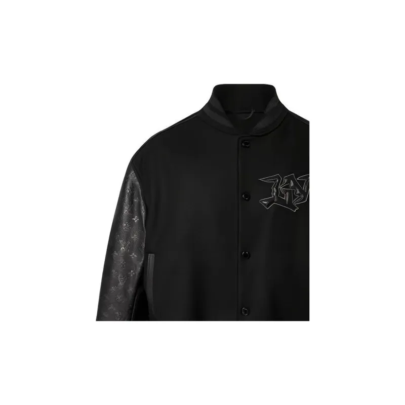 LOUIS VUITTON SS22 Baseball Jacket Men's Black-5