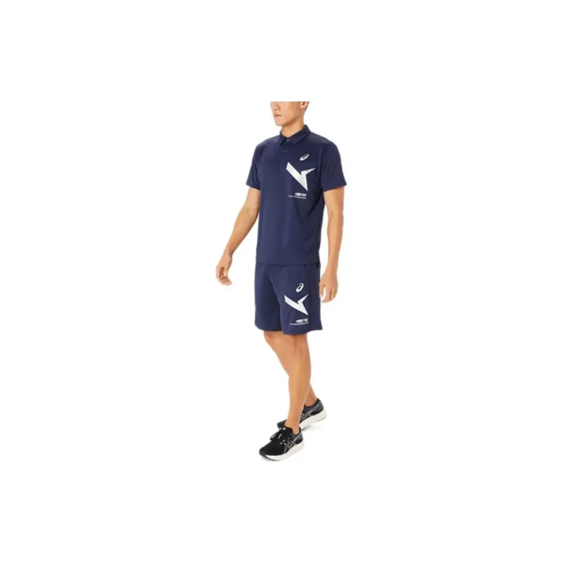 Asics Polo Shirts Men Blue-5
