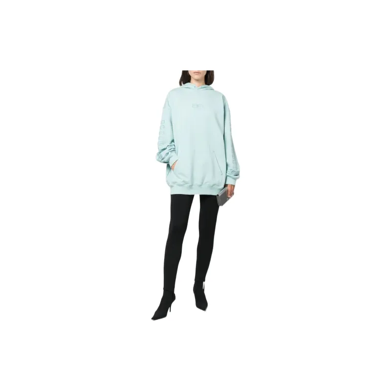 Balenciaga Sweatshirt Unisex Light Blue-1