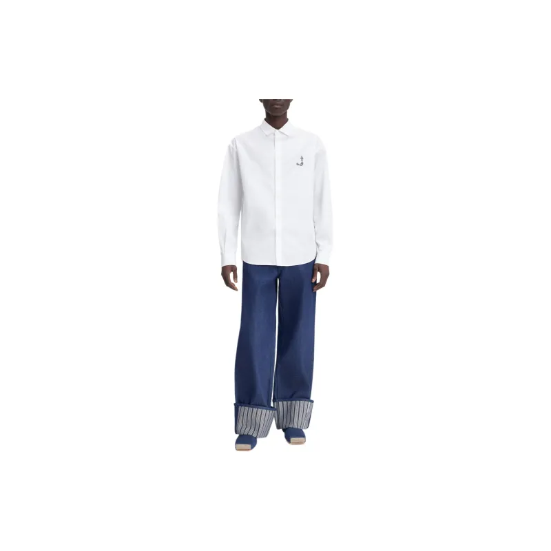 Jacquemus Le Simon Print Logo Fish Shirt-1