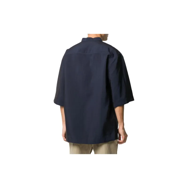 3.1 Phillip Lim Oversized Band Collar Shirt-2