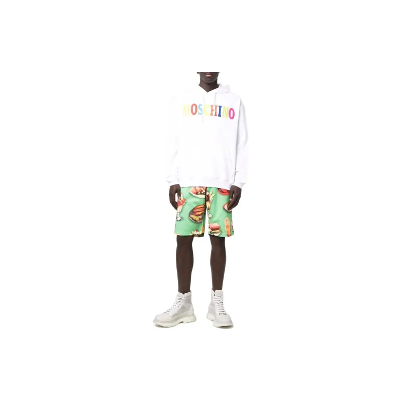 MOSCHINO Sports Shorts Men Green-1
