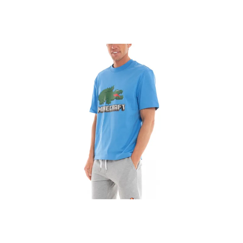 LACOSTE SS22 T Shirt Unisex Blue-4