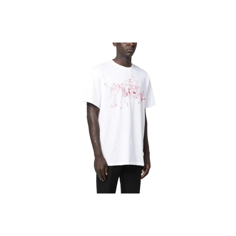 Alexander McQueen Skeleton Band-print Short-sleeved T-shirt-3
