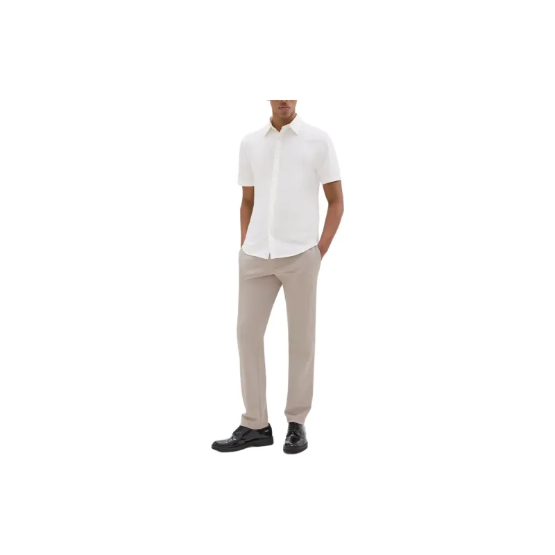 THEORY Zaine Pant In Precision Ponte Suit Trouser Men's Light Gray-1