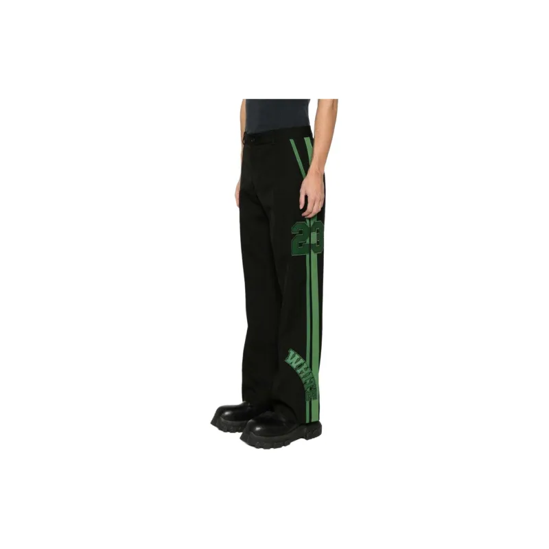 OFF-WHITE Logo-patch Trousers-3
