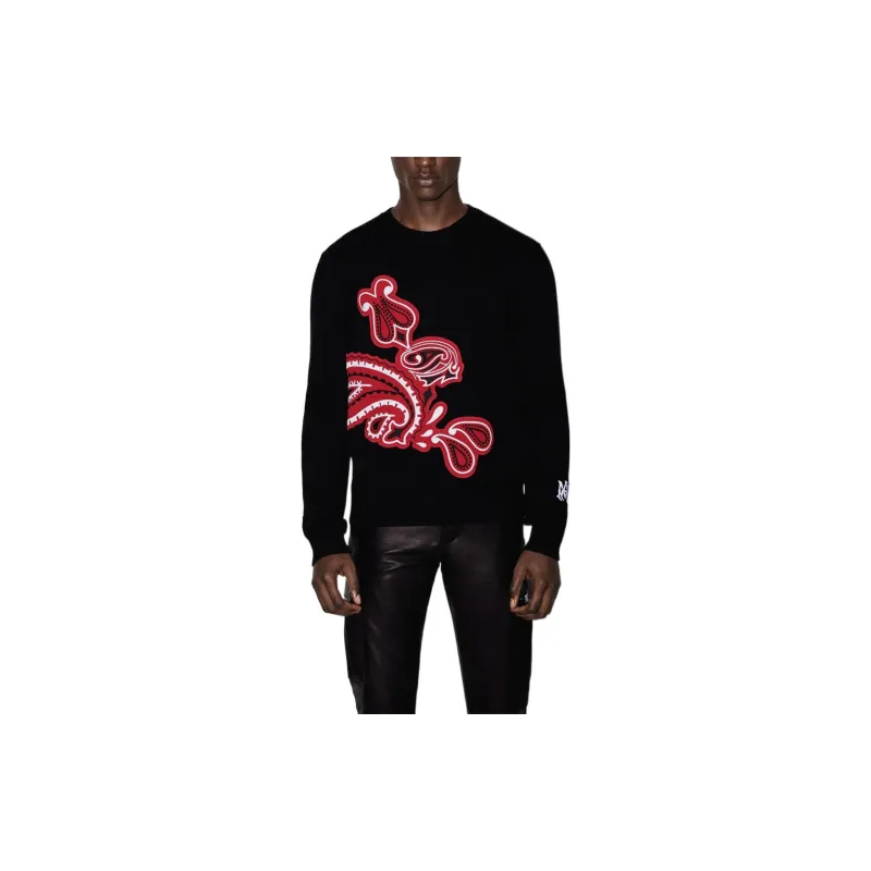 AMIRI Bandana Appliqué Rabbit Crew-1