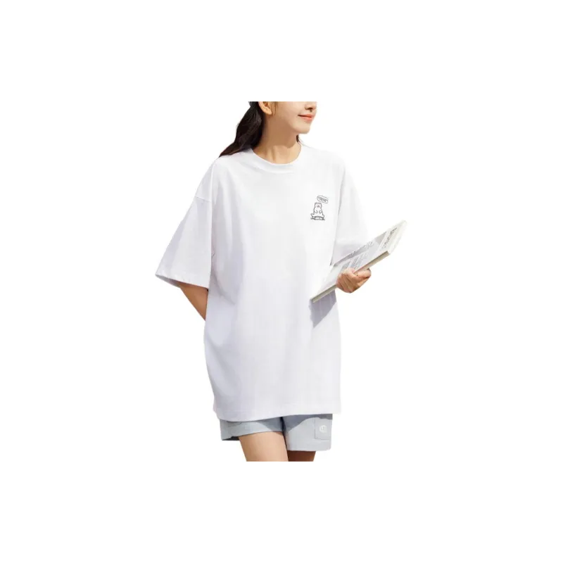 Anta x ZHENGJIUBEIJIXIONG Sports Life Collection T Shirt Unisex Snowflake White-1