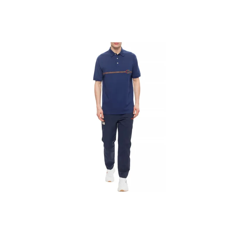 GUCCI Polo Shirts Men Blue-2