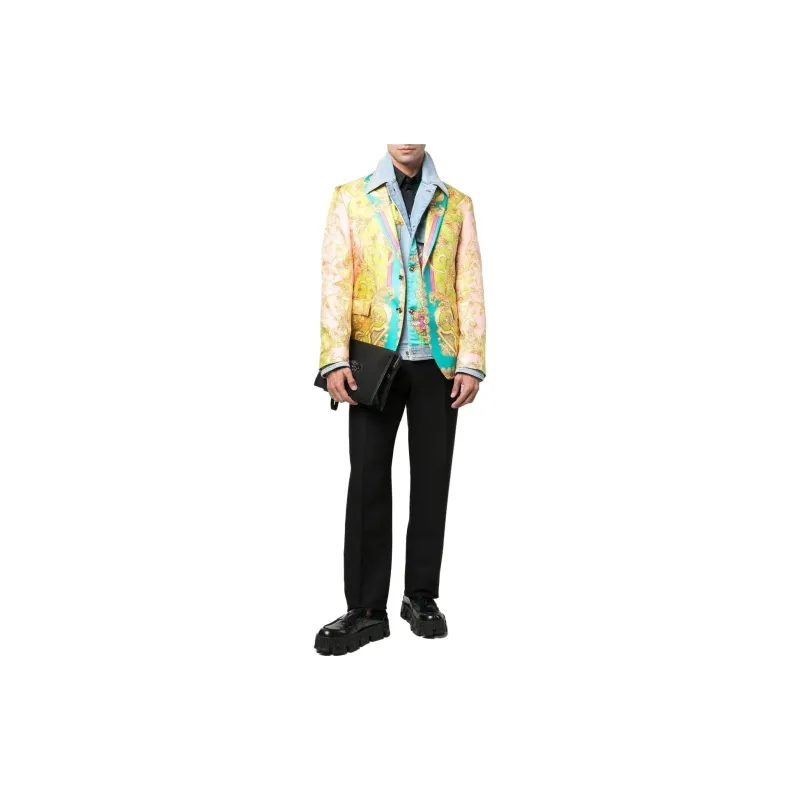 VERSACE Jackets Men Yellow-1